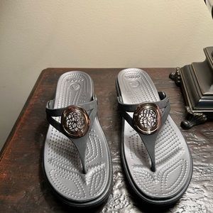 Crocs Wedge Sandals Size 7 NEW